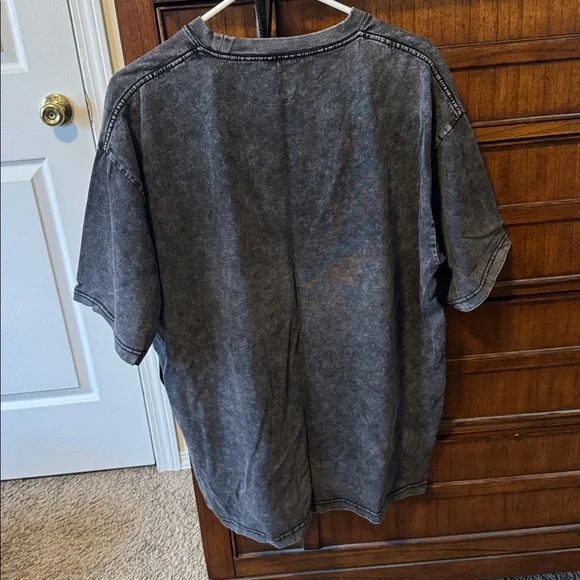 Black Graphic T-Shirt with Anime Design - Picture 2 of 6